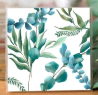 Мини-открытка "Синие цветы" Mi39 Мини-открытка "Синие цветы" Mi39