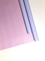 Бумага матовая пл. 60 гр. двухсторонняя .сирень/пыльная роза 70 см*9 ярд ± 5%