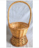 Корзина плетеная (ива), 30*30*23*50 см, 1 шт., натуральный