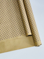 Крафт бумага "Горох" фиолетовый цв. на коричневом фоне 720мм/60гр/60мкр/8,5м± 5%