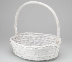 Корзина плетеная (ива): 48x39Н15НН46, 1 шт., белый