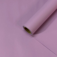 Пленка матовая Корея однотонная двухсторонняя сиреневый пастель 48см*13м±5%  50мкр