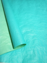 Бумага Эколюкс двухцветная морская волна/салатовый пастель 70см * 5 ярдов ± 5%