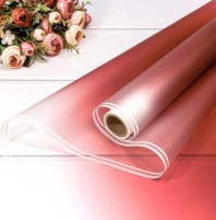 Плёнка 0,58*10м матовая с двойной белой полосой 50мкм Темно-красный