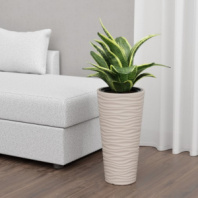 Кашпо "Оазис" 25л (со вставкой 5л)(св.бежевый) М8077 Кашпо "Оазис" 25л (со вставкой 5л)(св.бежевый) М8077