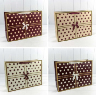 Пакет подарочный "Горошек" ( микс) 55*40*20