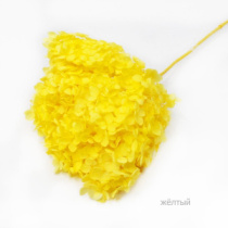 Сухоцвет Гортензия (1 шт. в букете) желтый