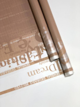 Пленка матовая с рисунком 40мкр "Fashion" кофе с молоком 70см*8,5метров ± 5%