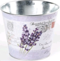 Декоративное кашпо "Весенняя любовь" D17XH14CM/B12, металл