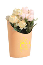 Ваза Овал 14*17*22 с тиснением "Ты в моём сердце" кофе с молоком