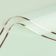 Пленка матовая "С золотой Каймой" 57см*56см мятный 20 листов