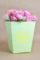 Трапеция с дном большая 225*180*180 с золот. тиснением "Океан любви" салатовый Трапеция с дном большая 225*180*180 с золот. тиснением "Океан любви" салатовый