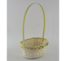 Корзина (бамбук), D23*17*H10*HH36, желтый