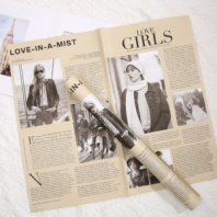 Пленка газета "Love girls" 58x50 см Бежевая 20 листов