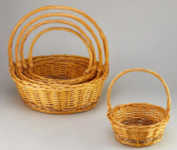Набор корзин плетеных ива 54*47*41*33*28 5шт натуральный