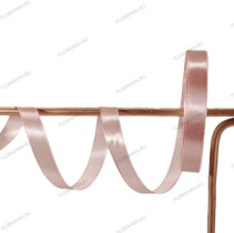 Лента атласная,10mmx25yards, цв. пепельно-розовый