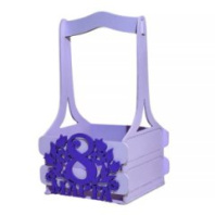 Декоративный ящик двухреечный квадратный С 8 Марта! 140*125*h240 Нежная-лаванда Декоративный ящик двухреечный квадратный С 8 Марта! 140*125*h240 Нежная-лаванда