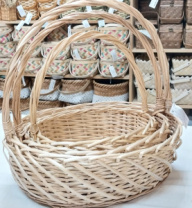 Набор корзин овальные 3 шт L: 44*36 см, высота 14 см.M: 38*30*13H*37HH*33*24B.S: 32*24*11H*32HH*29*2