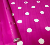 Пленка Шары малиновый 70см*10ярд ± 5%