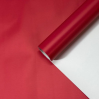 Пленка матовая двухсторонняя белый \ красный корал 58см*10м±5% 65мкр