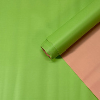 Матовая пленка двухсторонняя на втулке 50 мкр 60 см*10 ярд ± 5% Салатовый/Нежно-розовый Матовая пленка двухсторонняя на втулке 50 мкр 60 см*10 ярд ± 5% Салатовый/Нежно-розовый