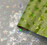 Пленка блестящая "Новогодняя" 50см 5м, салатовый