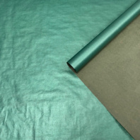 Крафт бумага односторонняя Изумрудный перламутр 68см/40гр/10м± 5%