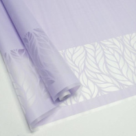 Пленка матовая с рисунком 40мкр "Листья тонировка" сиреневая 70см*10метров ± 5%