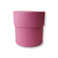 Коробка круглая 10*10 .малиновый