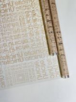 Пленка Буквы кофе с молоком 70см*10ярд ± 5%