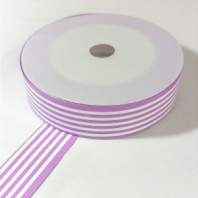 Лента полипропиленовая Полосы 3 см 50 ярд сиреневый