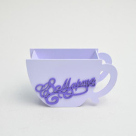 Кашпо чашка С 8 Марта! 200*80*h110 Нежная-лаванда Кашпо чашка С 8 Марта! 200*80*h110 Нежная-лаванда