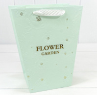 Пакет подарочный "Ваза для цветов" 25*30*16 260г "Flower Garden" Зеленовато-голубой Пакет подарочный "Ваза для цветов" 25*30*16 260г "Flower Garden" Зеленовато-голубой