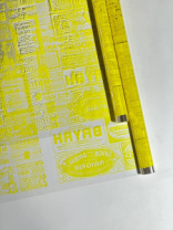 Пленка Газета Новости желтая 70см*10ярд ± 5% Пленка Газета Новости желтая 70см*10ярд ± 5%