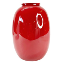 Акриловая ваза для цветов "Пузырь" диаметр 7cmx14.5, высота 20cm, цв. Красный