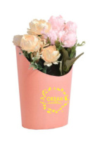 Ваза Овал 14*17*22 с тиснением "Океан любви" нежно-розовая Ваза Овал 14*17*22 с тиснением "Океан любви" нежно-розовая