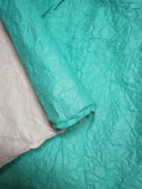 Бумага Эколюкс двухцветная морская волна/пыльная роза 70см * 5 ярдов ± 5%