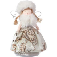 Новогоднее декоративное изделие "Фея", 17 см, золотой Новогоднее декоративное изделие "Фея", 17 см, золотой