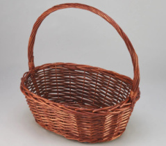 Корзина плетеная (ива): 43*34*16, 1 шт., коричневый