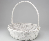 Корзина плетеная (ива): 55x44Н17НН52, 1 шт., белый Корзина плетеная (ива): 55x44Н17НН52, 1 шт., белый