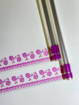 Пленка Бордюр (Роза) фуксия 70см*10ярд ± 5% Пленка Бордюр (Роза) фуксия 70см*10ярд ± 5%