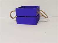 Декоративные ящики с веревочной ручкой Л8-И 85*110*110 синий Декоративные ящики с веревочной ручкой Л8-И 85*110*110 синий