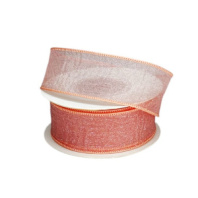 Лента органза "Флер" 2,5см х10ярд чайная роза Лента органза "Флер" 2,5см х10ярд чайная роза