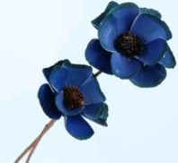 "Сакура" ручной работы длина 50 см 2 шт синий