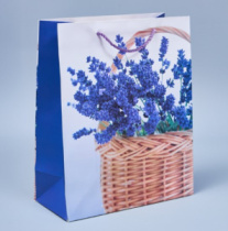 Пакет подарочный "Лаванда 6" 23*18*10см