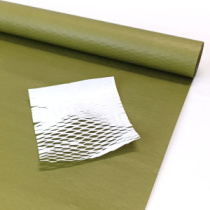 Бумага упаковочная "Соты" 80гр 50см5ярд цв хаки