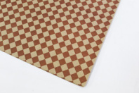 Набор листов Крафт бумаги 80гр/м 50*70 - 10 листов "Ромбы" коричневые