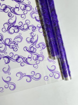 Пленка Завитки фиолетовый 70см*10ярд ± 5% Пленка Завитки фиолетовый 70см*10ярд ± 5%