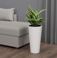 Кашпо "Оазис" 25л (со вставкой 5л)(белый) М8075 Кашпо "Оазис" 25л (со вставкой 5л)(белый) М8075