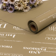 Плёнка 0,58*10м матовая с печатью 60мкм Светлый серо-оливковый 1/30